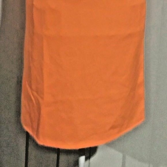 Ladies Dress Orange Short Sleeve Tailored Look Sz M(Au) NWT POPCHERRY Lbl - Picture 3 of 6